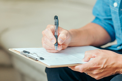 基本問診票の作成と医師と相談